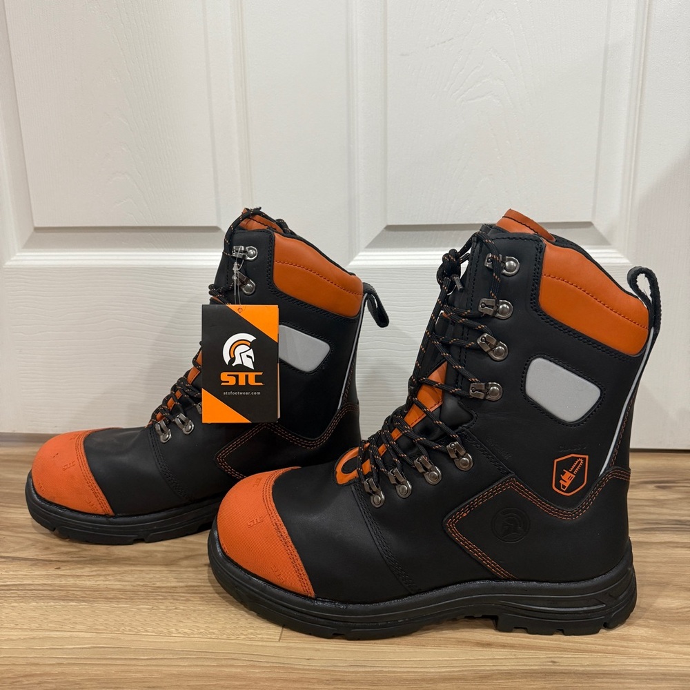 STC Lumberjack Chainsaw Waterproof Composite Toe Safety Work Boots for Winter - Picture 2 of 13